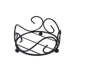 Support de sous-verre en métal rond avec motif floral, sous-verre en métal de qualité supérieure, support artisanal en métal - Product Image 6