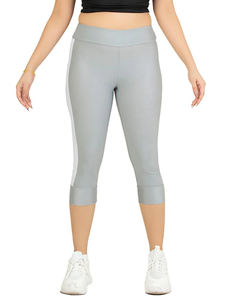 Custom High Waist Knitted Fabric Gym Sportswear Solid <b>Pattern</b> Skinny <b>Tight</b> Fitness Leggings With Elastic Waist for Yoga - Product Image 1