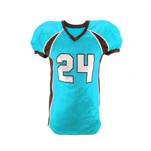 Uniforme de fútbol de poliéster 100% de excelente calidad para hombres, uniforme de fútbol para adultos y jóvenes, conjuntos de camisetas de fútbol americano personalizados - Product Image 5