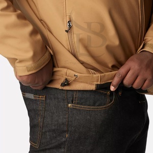 Chaqueta Softshell para hombre con logotipo personalizado, chaqueta Softshell de manga larga para hombre con nuevo diseño, chaqueta Softshell de nailon y poliéster para hombre - Product Image 6