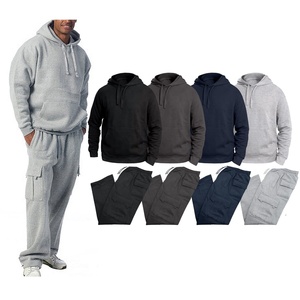 Ensemble de survêtements personnalisés épais unisexes sans ourlet brut imprimé bouffant ensemble de survêtements pour hommes pantalon de survêtement évasé empilé et ensemble de sweat à capuche 2025 - Product Image 2