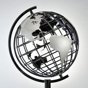 Suministro escolar y de oficina, nuevo globo metálico de aluminio negro dorado elegante de alta calidad decorativo con base redonda personalizada - Product Image 3