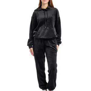 Precio asequible Unisex Workout Fitness Plain Chándal conjunto OEM Plus Size fábrica desgaste Sudadera con capucha Chándal para las mujeres - Product Image 1