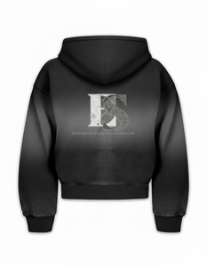 Sudadera con cremallera gruesa de invierno de primera calidad 420 GSM forro polar pesado suave cepillado interior color negro logotipo personalizado impresión básicos sudaderas con capucha - Product Image 4