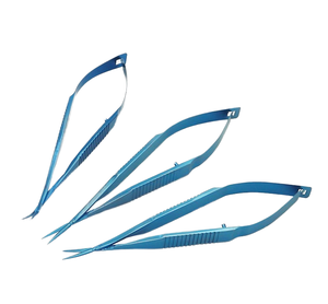Bán buôn cao cấp castroviejo Micro kéo mùa xuân xử lý hợp kim Titan nhãn khoa & microsurgery cụ thiết lập - Product Image 1