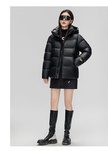 Chaqueta acolchada de moda con cierre de cremallera, acolchado grueso y cálido, chaqueta informal a prueba de viento para uso al aire libre e informal - Product Image 6