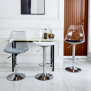 Mesa <span class=keywords><strong>de</strong></span> Bar <span class=keywords><strong>de</strong></span> plástico para <span class=keywords><strong>mascotas</strong></span>, moderna y sencilla, <span class=keywords><strong>de</strong></span> lujo, silla elevadora giratoria, silla alta transparente <span class=keywords><strong>de</strong></span> tulipán, silla <span class=keywords><strong>de</strong></span> Bar acrílica - Product Image 4
