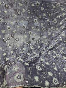 Listo para stock Nuevas cuentas hechas a mano actualizadas Tela de seda importada para hacer vestidos de novia 100% Tela de seda - Product Image 3