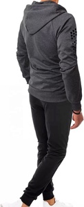 Survêtement unisexe 100% Polyester avec Logo personnalisé, vêtements de sport d'échauffement de haute qualité 2 pièces survêtement pantalon de survêtement pour hommes - Product Image 3