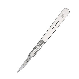 Cuchilla de Bisturí Manual de Acero Inoxidable, Mango de 12 cm, Duradera, Reutilizable, Quirúrgica, para Cortes Precisos en Procedimientos Médicos - Product Image 1