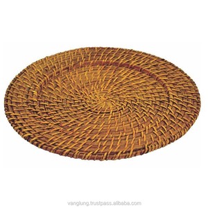 Best Selling 2025 Rattan <b>Placemat</b> Charger Handwoven Made in Vietnam by DHT Handicraft - Product Image 1
