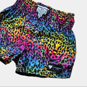 Rainbow Savage High Quality <b>Men's</b> Muay Thai <b>Shorts</b> <b>5</b> <b>Inch</b> <b>Inseam</b> Breathable Lightweight with Custom Logo Printed for Boxing - Product Image 3