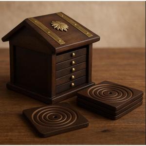 Posavasos de madera cuadrado de lujo de alta calidad a un precio razonable utilizado en la cocina de la mejor calidad - Product Image 3