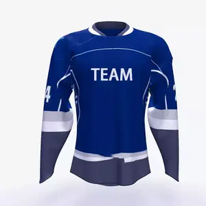 Diseño personalizado Haga su propio equipo Camisetas de hockey sobre hielo Equipo profesional de alta calidad Camisetas de hockey