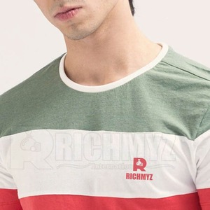T-shirts pour hommes à trois tons de couleur, design unique, vêtements de mode, t-shirts 100% coton jersey, faible MOQ, t-shirts pour hommes personnalisés - Product Image 5