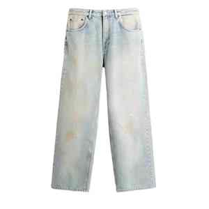 Jeans en denim pour hommes, streetwear en gros, jeans délavés, jeans décontractés pour hommes, pantalons baggy unisexes, jeans en denim amples et surdimensionnés - Product Image 5