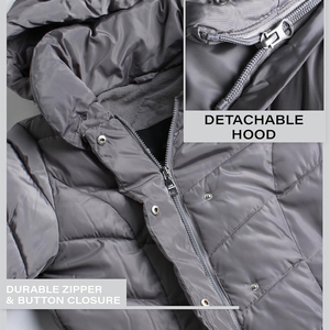 Abrigo acolchado grueso de invierno para hombre, chaqueta acolchada con capucha cálida, impermeable, a prueba de viento, aislada, ropa de abrigo de moda para exteriores - Product Image 3
