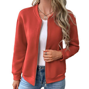 แจ็กเก็ตบอมเบอร์สำหรับผู้หญิงเสื้อแจ็คเก็ตแขนยาวระบายอากาศได้ดีกันลมให้ความอบอุ่นสำหรับฤดูหนาว - Product Image 1