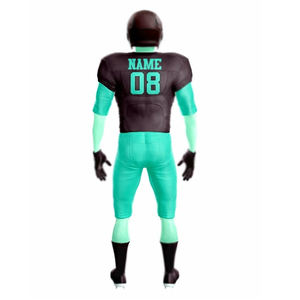 Dernier modèle personnalisé Vente en gros Uniforme complet personnalisé à manches courtes Hauts de football américain Maillot de football américain pour hommes - Product Image 2