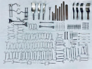 Ensemble de laparotomie de 197 pièces, instruments chirurgicaux en acier inoxydable, manuel, antirouille, passivé, kit chirurgical complet - Product Image 4