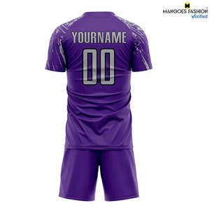 Maillot et short de football personnalisés par sublimation, respirants et à séchage rapide, unisexe, pour adultes, vêtements de sport - Product Image 4