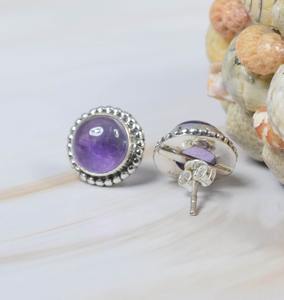 Pendientes colgantes para mujer, piedras preciosas de amatista, Plata de Ley chapada en oro, joyería de moda de alta calidad - Product Image 2