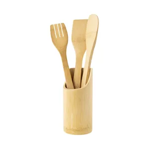 Set di Utensili in Bambù Personalizzabili Veigelia, Gadget Promozionali per la Tavola - Product Image 1