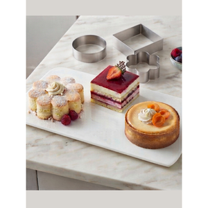 Ensemble de moules à gâteau en forme de fleur de magnolia, 3 pièces, moule à pâtisserie carré et rond - Product Image 1