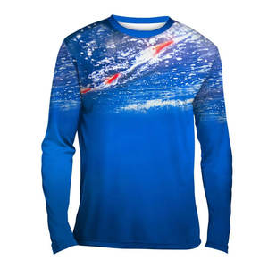 Chemises de pêche à impression personnalisée en gros pour adultes manches longues et couleurs unies meilleures impressions par sublimation pour vêtements de pêche - Product Image 4