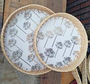 Cestas de caña hechas a medida con bases de resina disponibles en varios tamaños y formas con múltiples patrones adecuados para tiendas de hogar - Product Image 6