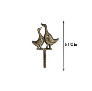 Crochet mural en métal pour canards en laiton AK dans une pièce maîtresse décorative finie antique pour la décoration de la chambre/la décoration intérieure - Product Image 3