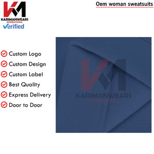 เสื้อสเวตเตอร์สีทึบของผู้หญิงเซ็ต2ชิ้นเสื้อสเวตเตอร์คอกลมเสื้อวอร์มเสื้อวอร์มเสื้อสวมหัวมีชายเสื้อแบบไม่สม่ำเสมอฤดูใบไม้ร่วง - Product Image 5