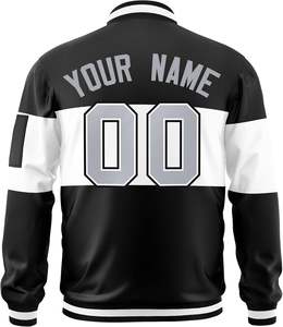 Vestes d'université de conception personnalisée OEM pour les clubs et les universités Style formel avec fermeture éclair Logo Patch broderie pour les magasins de détail - Product Image 2