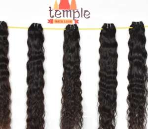 Máquina doble trama virgen India paquete sin procesar 100% procesamiento ninguno cutícula alineada extensiones de cabello humano al por mayor - Product Image 2