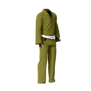 Conjuntos de Uniforme de Jiu Jitsu Unisex, 100% Algodón, Ligero, de Secado Rápido, Transpirable, Cómodo para Entrenamiento, con Bolsillo Frontal - Product Image 4