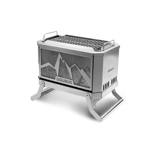 Estufa de combustión dual de acero inoxidable GGUBUS con parrillas de panel de puré de tamaño XL, hoguera para exteriores para barbacoa, hoguera inspirada en Corea - Product Image 5