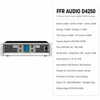 Amplificateur de puissance numérique de classe D GaN 4 canaux FFR AUDIO D4250