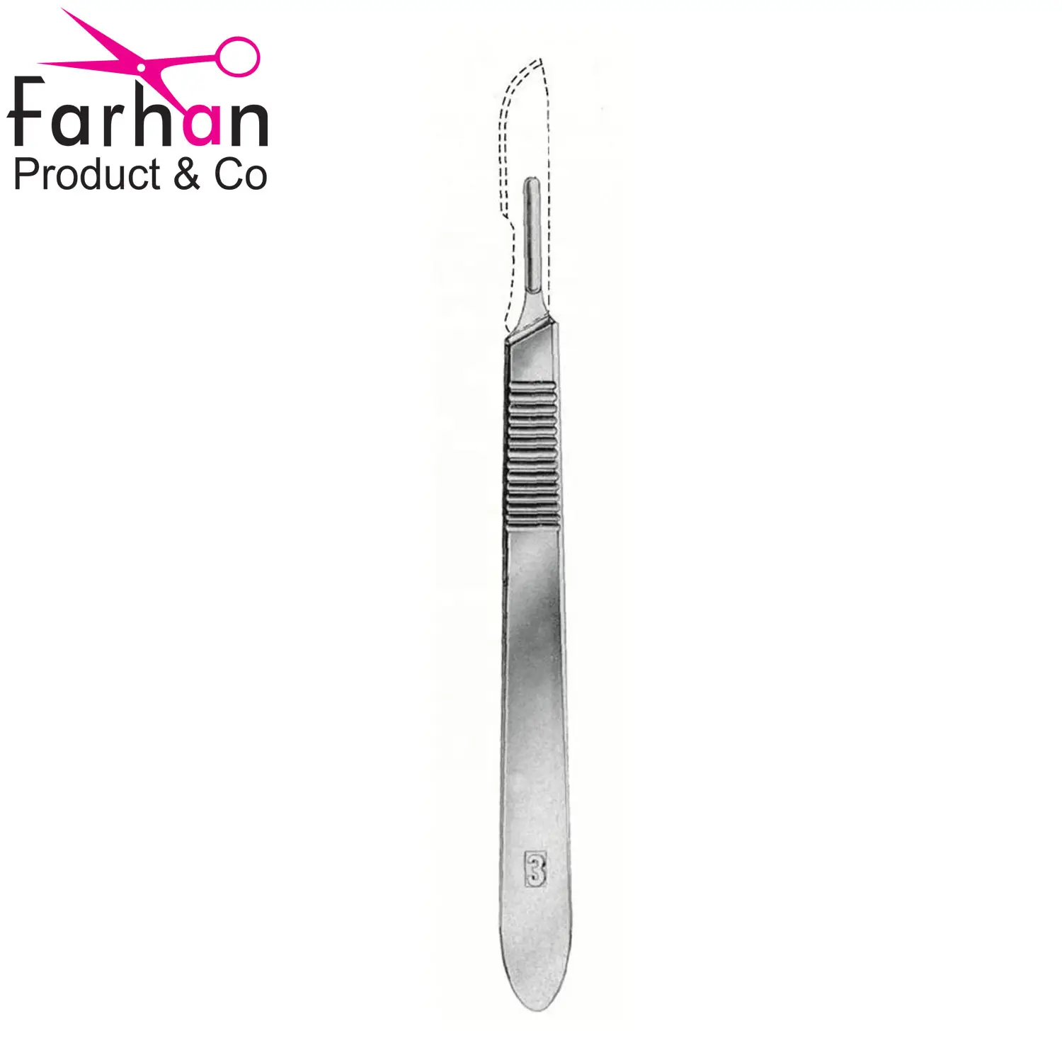 Scalpel Handle For Micro Scalpel Blades Stainless Steel Premium Quality Micro Surgery Instruments