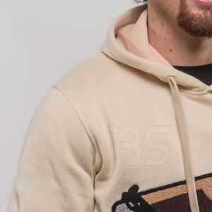 Sweat à capuche de qualité supérieure personnalisé broderie Logo pull à capuche de couleur unie pour unisexe sweat à capuche ample de haute qualité sweat à capuche pour hommes - Product Image 4