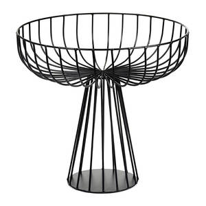 Corbeille à linge en métal au design moderne, en fil de fer décoratif, finition noire thermolaquée, de forme personnalisée, pour articles de salle de bain - Product Image 1