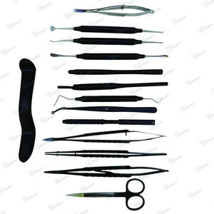 Top Trending Premium Black Micro Dental Surgical Kit Custom Made Manual Power Implant Instruments para cirugía periodontal oral - Product Image 2