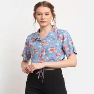 OEM/ODM personalizado de manga corta vacaciones Tropical Resort Floral Aloha impreso Casual mujeres playa camisas hawaianas para hombres lote de existencias - Product Image 5