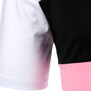 Hommes élégants pour polos Logo personnalisé imprimé 100% coton tricoté tissu respirant - Product Image 4