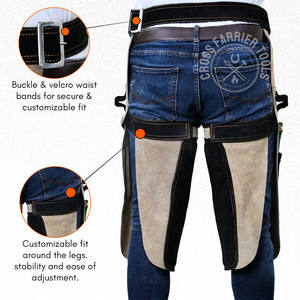 Tablier de maréchal-ferrant personnalisé tablier de forgeron en cuir tablier de soins équins battlecreek chaps de maréchal-ferrant chaps de travail équestre pour le travail équin - Product Image 5