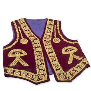 Chaleco Estilo Afgano para Hombre con Delicado Diseño de Bordado, Chaleco Otomano Bordado de Primera Clase, Chaleco Étnico Corto Bordado - Product Image 3