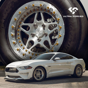 Rueda Beadlock forjada 5x120,65 5x4,75 5x112 Llanta de carreras de arrastre para Corvette Z06 C7 RS3 Huracan Hellcat Mustang R8 - Product Image 1
