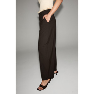 GRIMELANGE GRAZIA Women's Soft Textured Woven <b>Balloon</b> Leg Trousers - Product Image 3