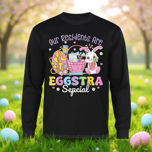 Camiseta de manga larga con diseño de conejito de Pascua, regalo especial para residentes de la casa de ancianos - Product Image 3