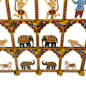 ประติมากรรมเหล็กแบบดั้งเดิมลายสัตว์สำหรับตกแต่งเทศกาลดีวาลี - Product Image 4