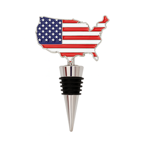 Tapón de Vino Clásico Reutilizable de Metal Esmaltado Personalizado con Logotipo de Empresa, Recuerdo Decorativo del Fabricante - Product Image 5